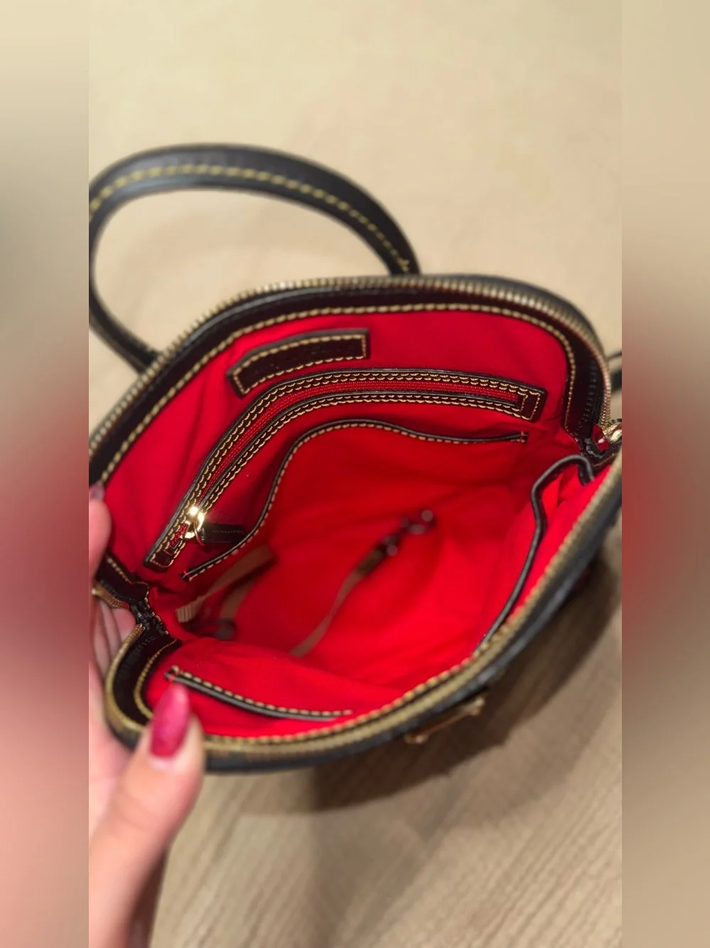 Dooney & Bourke DB75 Rainbow Multicolor Monogram Backpack NWOT